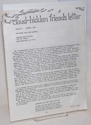 Cat.No: 228717 Cloud-hidden friends letter [three issues]. Ananda Claude Dalenberg