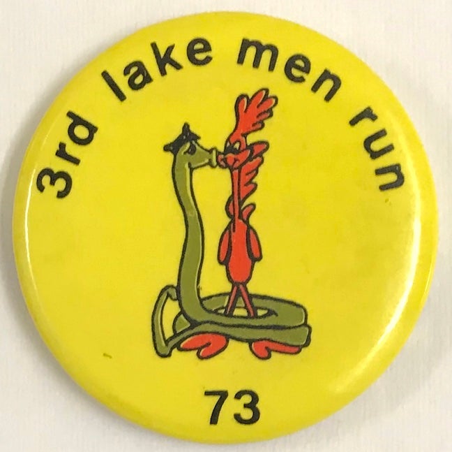 Cat.No: 229075 3rd Lake Men Run / 73 [pinback button