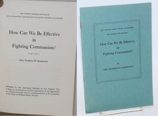 Cat.No: 229106 How Can We Be Effective in Fighting Communism? The Twenty-fourth Lecture...