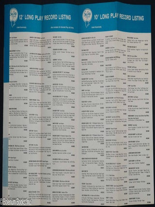 [Liner from a sample disc, disc not present]: You are now the proud possessor of The Finest In High Fidelity JAZZ.. See complete catalog listing of EMARCY long play records inside.. 12" .. 10" .. Also Available On Extended Play 45 R.P.M. Listed numerically.