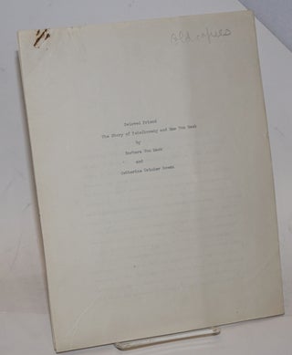 Typed letter with handwritten note signed by Bowen with a draft of the preface to "Beloved Friend" heavily corrected in Bowen's hand