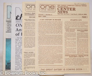 Cat.No: 229423 One in Long Beach: The Center News; vol. 2, #1 & 2, February & April 1987...
