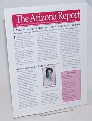 Cat.No: 229507 The Arizona Report: Mexican American Studies & Research Center newsletter;...