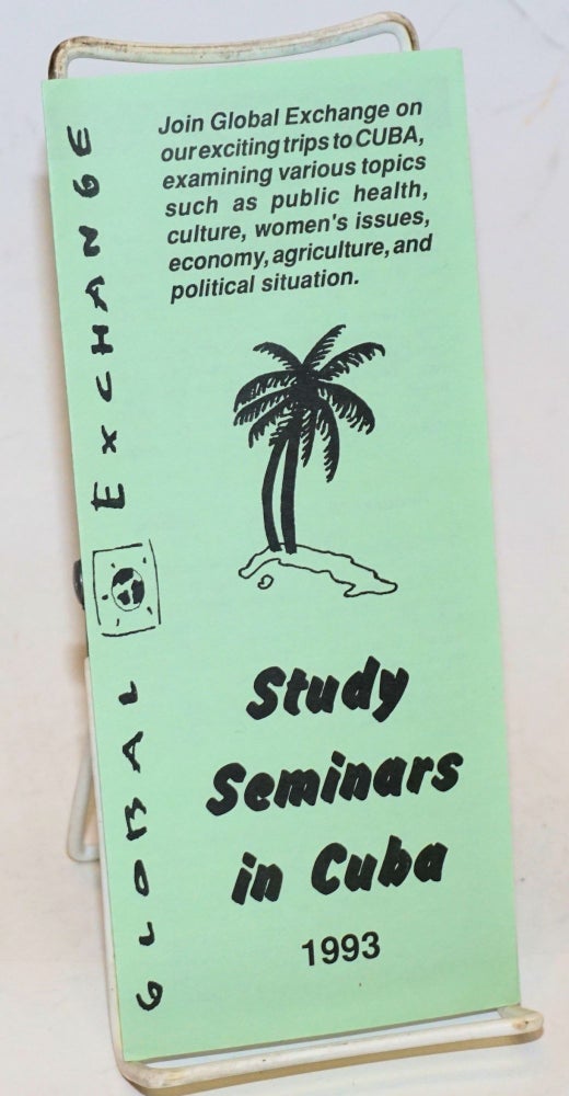 Cat.No: 229655 Study Seminars in Cuba 1993. Global Exchange.