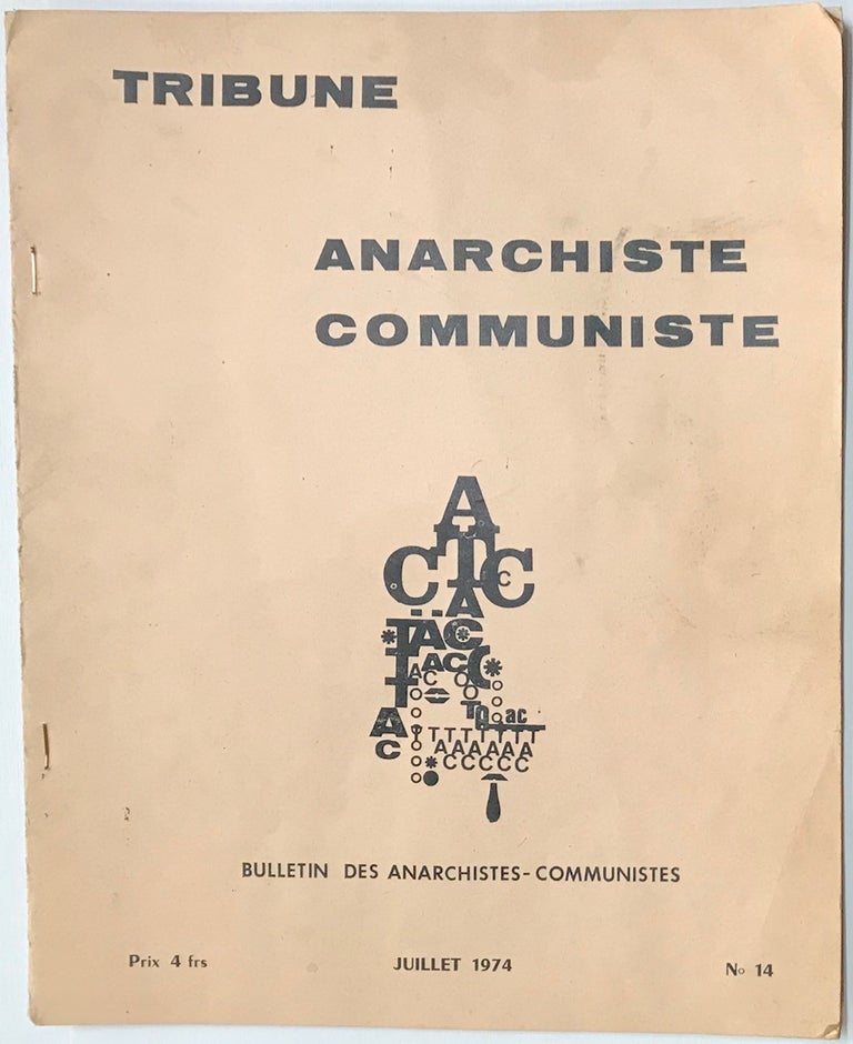 Cat.No: 229717 Tribune anarchiste communiste. No. 14