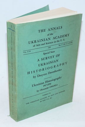 Cat.No: 230255 The Annals of the Ukrainian Academy of Arts and Sciences in the U.S., Vol....