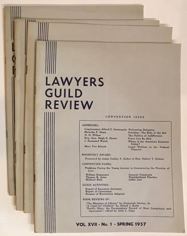 Cat.No: 230347 Lawyers Guild Review [4 issues]
