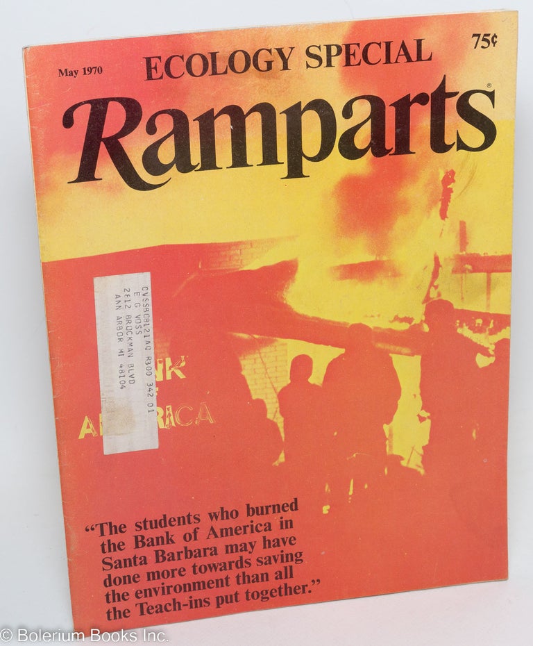 Cat.No: 230431 Ramparts: Volume 8, Number 11, May 1970. Jan Austin, David Horowitz, Shila Darr, Peter Collier, eds David Kolodney.