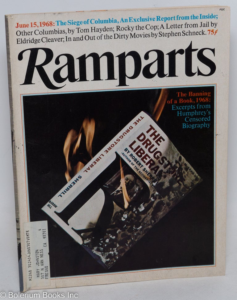 Cat.No: 230473 Ramparts: vol. 6, #11, June 15, 1968. Warren III Hinckle, Editorial Director.