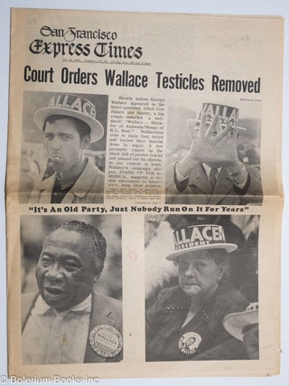 Cat.No: 230640 San Francisco Express Times, vol. 1, #39, Oct. 16, 1968: Court Orders...