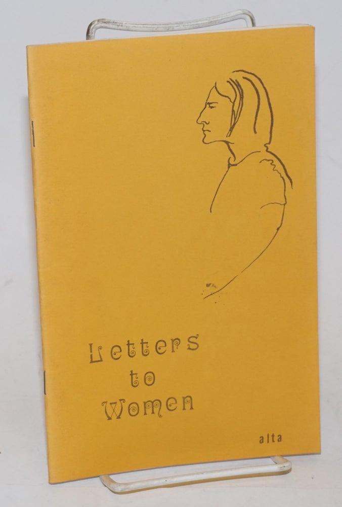Cat.No: 230677 Letters to Women. cover Alta, Mady Sklar.