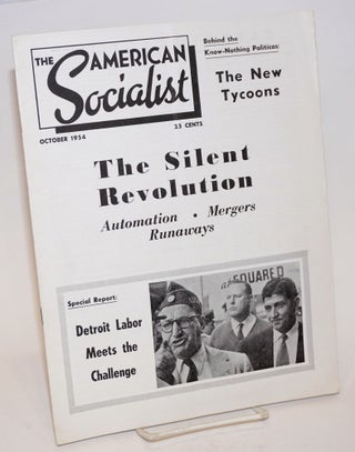 Cat.No: 230720 The American Socialist. Volume 1 Number 10 October 1954. Bert Cochran,...