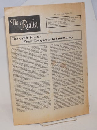 Cat.No: 231263 The realist [no.91-A]; The cynic route: from conspiracy to community. Paul...
