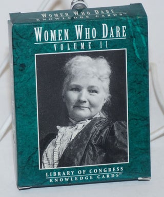 Cat.No: 231721 Women who dare, Volume II. Library of Congress Knowledge Cards