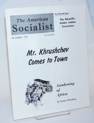 Cat.No: 232093 The American Socialist. Volume 6 Number 10 October 1959. Bert Cochran,...