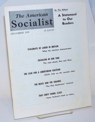 Cat.No: 232094 The American Socialist. Volume 6 Number 12 December 1959. Bert Cochran,...