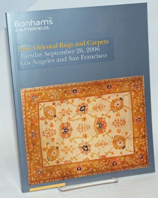 Cat.No: 232180 Bonhams & Butterfields. Fine Oriental Rugs and Carpets, Tuesday October...