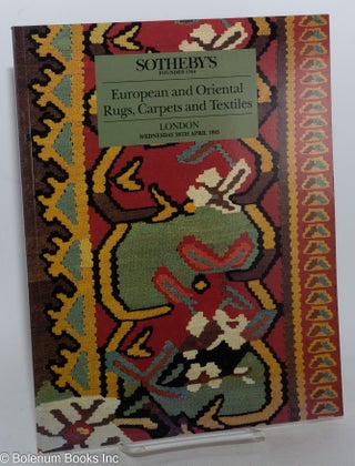 Cat.No: 232216 European and Oriental Rugs, Carpets and Textiles; Sotheby's London...