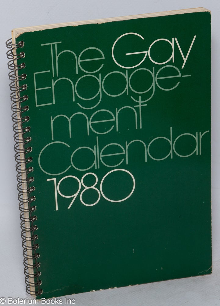 Cat.No: 232408 The Gay Engagement Calendar, 1980. Martin Greif, compiler.