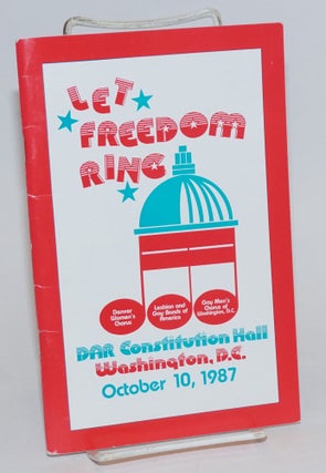 Cat.No: 232828 Let Freedom Ring: DAR Constitution Hall, Washington, D.C. October 10,...