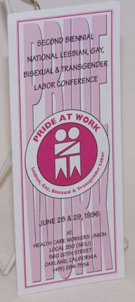 Cat.No: 232909 Pride At Work: AFL-CIO Out and organizing [brochure] 2nd Biennial...