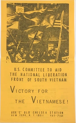 Cat.No: 233053 Victory for the Vietnamese! [handbill]. US Committee to Aid the National...