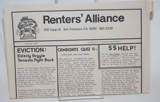Cat.No: 233604 Renters' Alliance: a project of Peoples Law School. October 1979