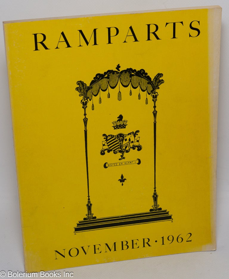 Cat.No: 233648 Ramparts: Vol. 1 No. 3, November 1962. Edward M. Keating, in chief.