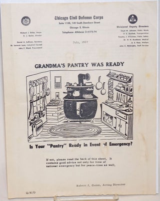 Cat.No: 233664 Grandma's Pantry Was Ready. Is Your "Pantry" Ready in Event...