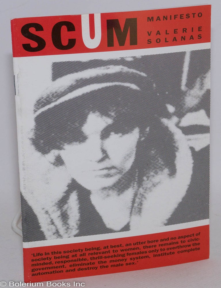 Cat.No: 233807 SCUM manifesto. Valerie Solanas.