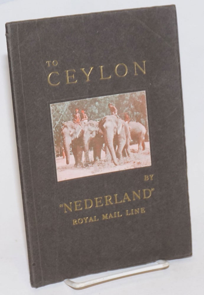 Cat.No: 234269 To Ceylon by "Nederland" Royal Mail Line