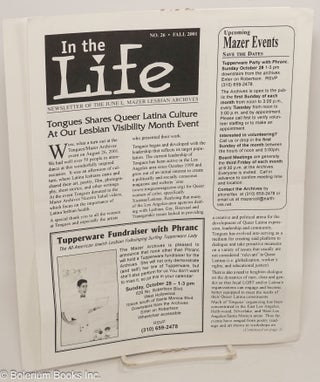 Cat.No: 234402 In the Life: newsletter of the June L. Mazer Lesbian Archives; #26, Fall...