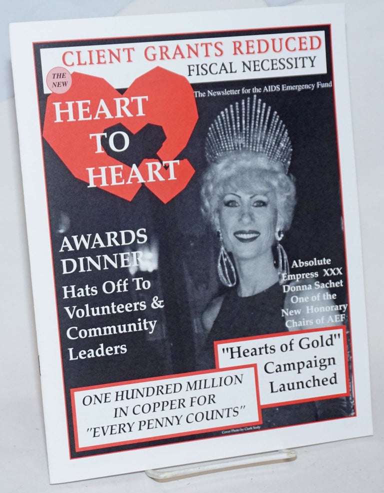 Cat.No: 234419 The New Heart to Heart: the newsletter of the AIDS Emergency Fund; Summer 1997; Awards Dinner