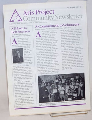 Aris Project Community Newsletter and annual report to the community fiscal 1993-94 two items [newsletter and report]