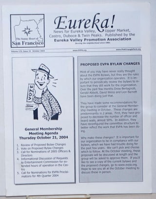 Cat.No: 234461 Eureka! news for Eureka Valley, Upper Market, Castro, Duboce & twin Peaks;...