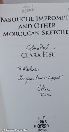 Barouche Impromptu and other Moroccan Sketches [inscribed and signed]