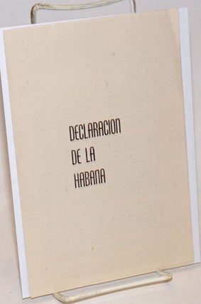 Cat.No: 235086 Declaración de la Habana