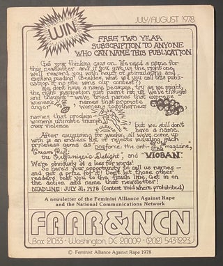 Cat.No: 235124 FAAR & NCN: a newsletter of the Feminist Alliance Against Rape and the...