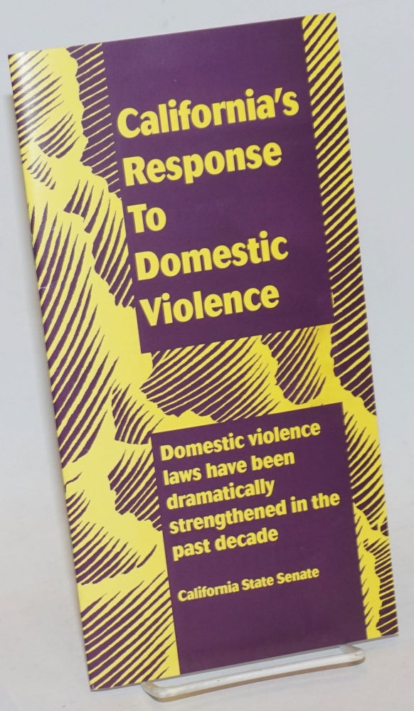Cat.No: 235131 California's Response to Domestic Violence. Kate Sproul.