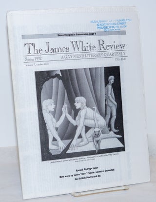Cat.No: 235362 The James White Review: a gay men's literary quarterly; vol. 9, #3, Spring...
