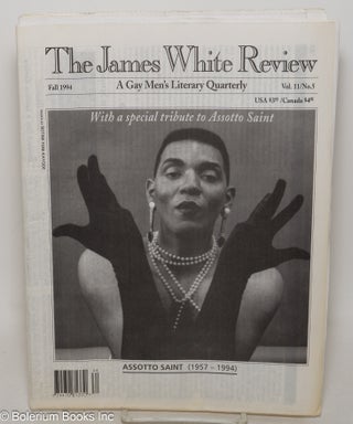 Cat.No: 235369 The James White Review: a gay men's literary quarterly; vol. 11, #5, Fall...