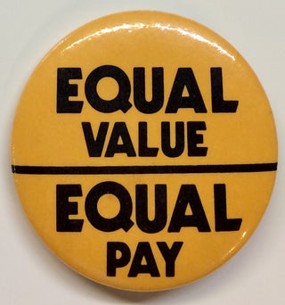 Cat.No: 235703 Equal value / Equal pay [pinback button