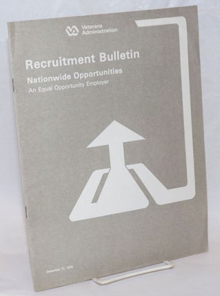 Cat.No: 235787 Recruitment Bulletin: Nationwide opportunities, an equal opportunity...