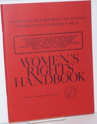 Cat.No: 235796 Women's Rights Handbook. Evelle J. Younger
