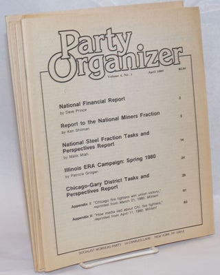 Cat.No: 235834 Party organizer, vol. 4, no. 1, April 1980 to no. 6, December, 1980....