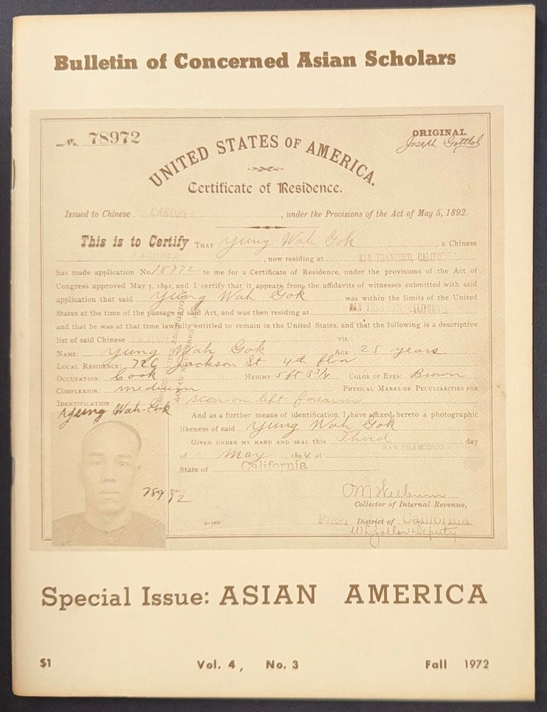 Cat.No: 235859 Bulletin of Concerned Asian Scholars. Vol. 4 no. 3 (Fall