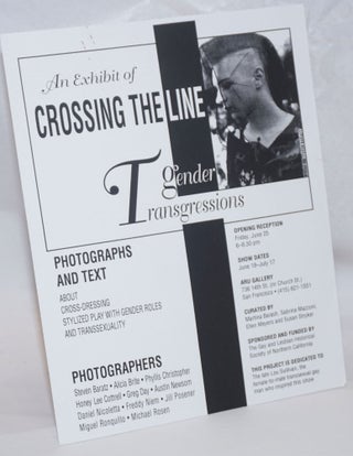 Cat.No: 235900 An Exhibit of Crossing the Line: Gender Transgressions [handbill]...