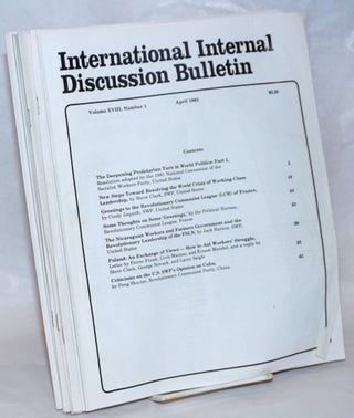Cat.No: 236126 International internal discussion bulletin, vol. 18, no. 1, April, 1982 to...
