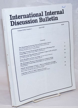 Cat.No: 236164 International internal discussion bulletin, vol. 18, no. 1, April, 1982 to...