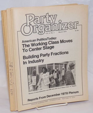Cat.No: 236171 Party organizer, vol. 3, no. 1, March 1979 to no. 7, October 1979....